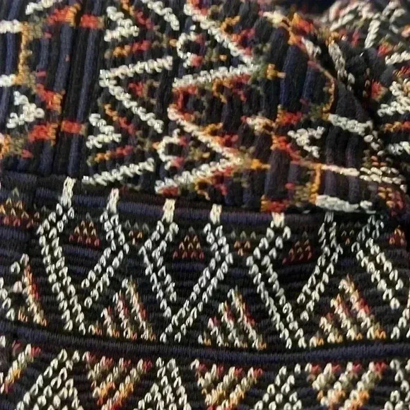 BCBGMAXAZRIA Aztec Pull On Stretch Mini Dress Size Small Navy Multi - Picture 9 of 9